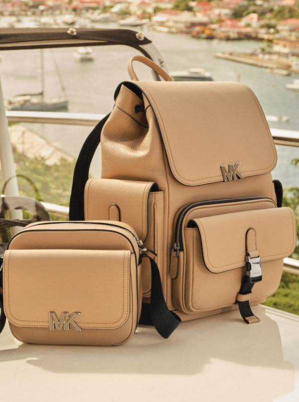 Panske Crossbody Kabelka Michael Kors Hudson Textured Leather Hnede - Tasky Michael Kors Nejlevnejsi | OZUQK-5067